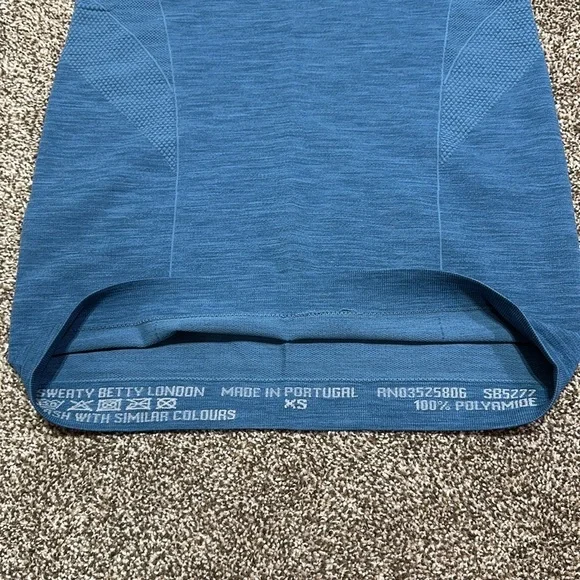 NWT Sweaty Betty London athlete seamless t-shirt stellar blue XS - Picture 7 of 8